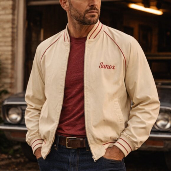 King Louie Other - Vintage 70's King Louie ProFit Embroidered Workwear Bomber Jacket Union Made L